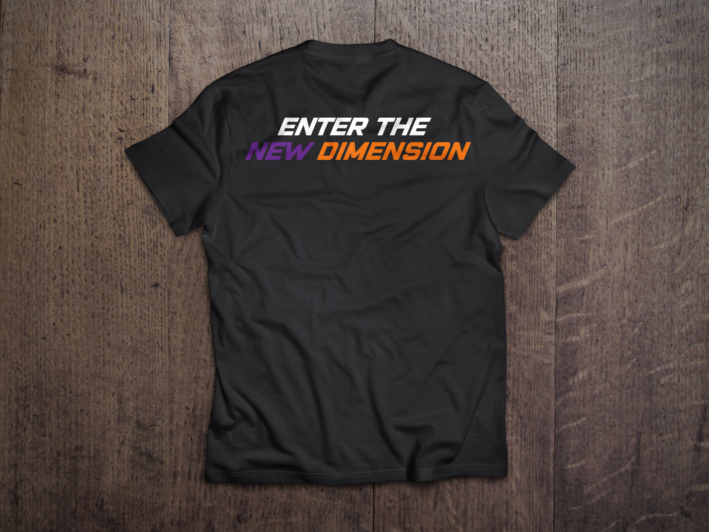 new dimension virtual reality arcade tshirt back design